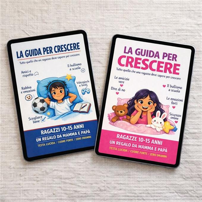 Le due guide La Guida per Crescere su due tablet